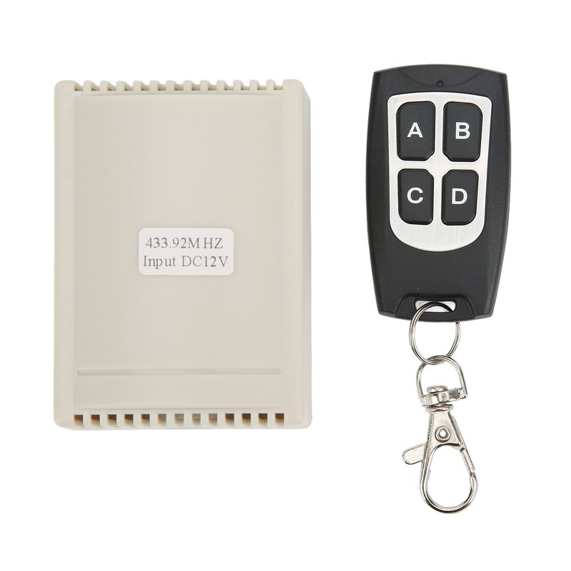 Wireless Relay Remote Control Switch 4 Channel Controller Set Kit