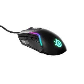 SteelSeries 62551 Wired Gaming Mouse, Ultra Lightweight, IP54 Standard, Waterproof, Dustproof, SuperMesh Cable, 10-Zone RGB Illumination, Rival 5