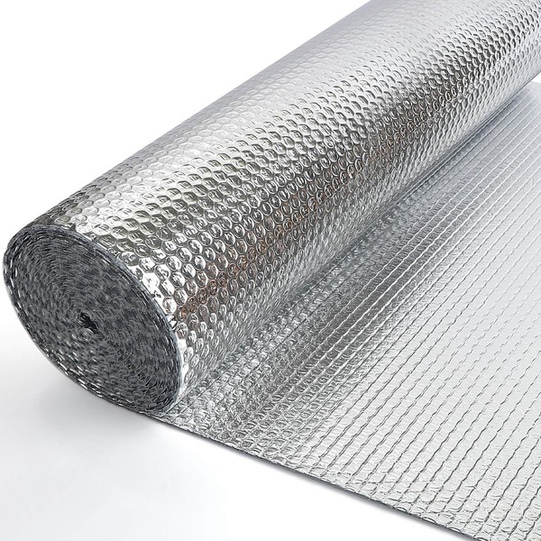 Reflective Insulation Foam Roll, 48IN x 16.4FT Window Insulation for