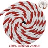 BONSINY Red Cotton Rope 3/4 inch x 100 feet -