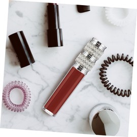 NOLITOY 6pcs Gloss Bottle Lip Gloss Making Kit Tube Lip Gloss Lip Gloss Refillable Tube Lip Gloss Balm Container Empty Lip Gloss Wand Tubes Clear Lip Gloss Rhinestones Silver