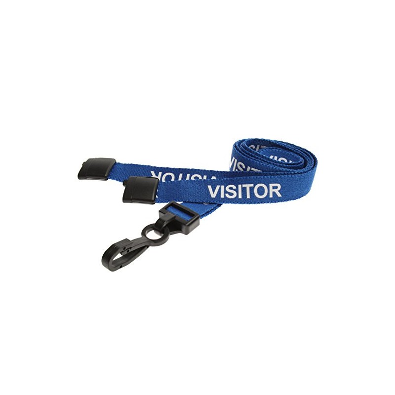 Customcard ltd® Printed Visitor Lanyard Blue Breakaway Lanyard Plastic Dog