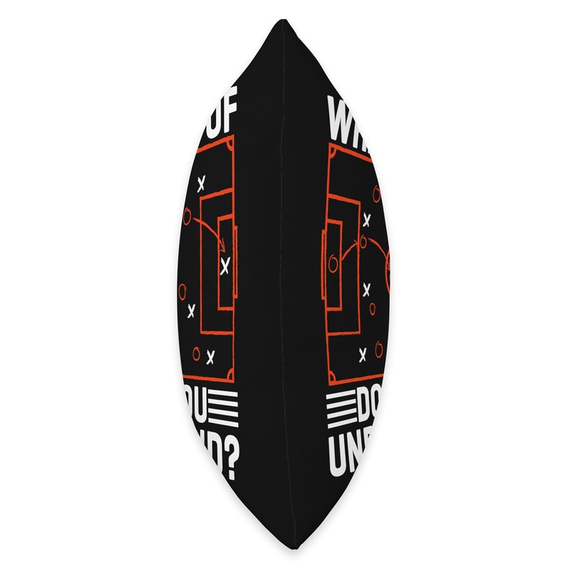 Funny Soccer Strategy Board Meme Design Throw Pillow