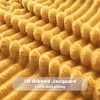 NEWCOSPLAY Super Soft Twin Blanket Mustard Yellow Premium Silky Flannel