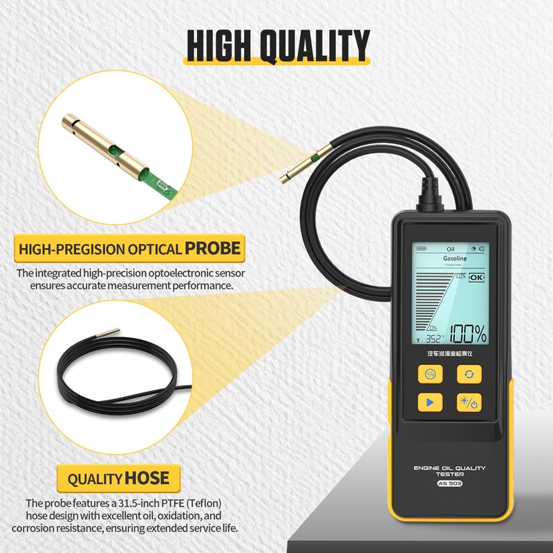 BELEY Engine Oil Tester & Motorcycle Oil Change Kit- Gasoline/Diesel