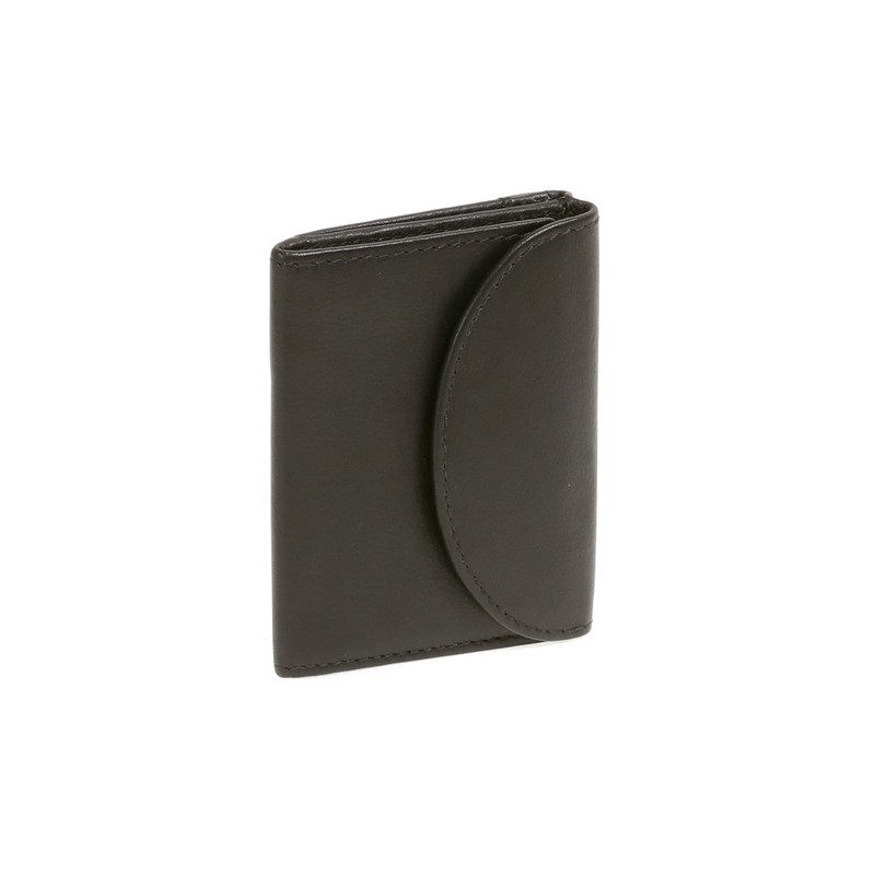 Small wallet LEAS, Genuine Leather, black - ''LEAS Mini-Edition''