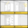 KOLET Ball Bearing Door Hinges, 3.5 Inches Door Hinges, 5/8''