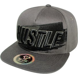 4350 DISTRICT Men's Adjustable Cotton Snapback Cap 10 (N21HUS75 D.Grey)