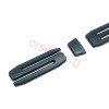 GMC 4pcs Matte Black SIERRA SLE Letters Nameplate Emblem for