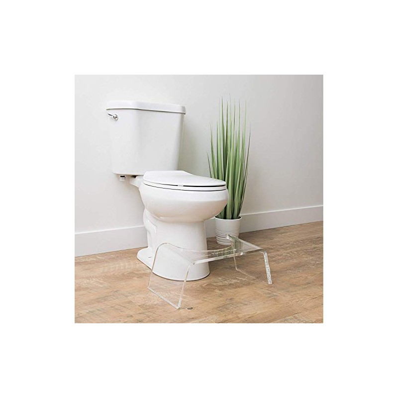 Squatty Potty Ghost Acrylic Toilet Stool, 7"