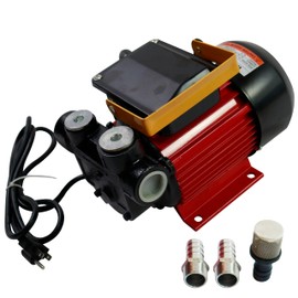 BORRITT Fuel Transfer Pump AC 110V 550W Power Rate 16 GPM Flow Rate Self Priming Electric Fuel Pump Suitable for Diesel, Kerosene, Biodiesel Diesel Transfer Pump Used for Vehicles, Ships, Farms