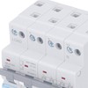 4P Dual Power Manual Transfer Switch DIN Rail Mount Single