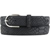 BELTINGER Women's Python Embossed Belt 3 cm Leather Belt for