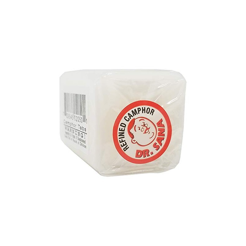 Dr. Sana Refined Camphor Block. Multi-Use. Prevents Musty Odors, Stops