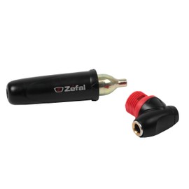 Zéfal EZ Plus Mini Cartucho de CO2 roscado/iqgamesroom inflador 2017, Negro, Talla_única