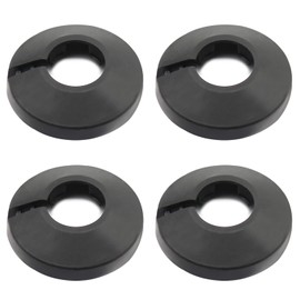 Yinpecly 4Pcs Fit 3/4 inch Outer Diameter Flange Water Pipe Cover Decoration PP Plastic 20mm Escutcheon Collar Pipe Cover Radiator