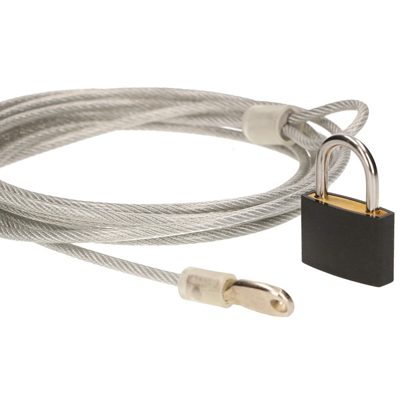 KOTARBAU® Padlock 30 mm with Steel Cable 4 mm x