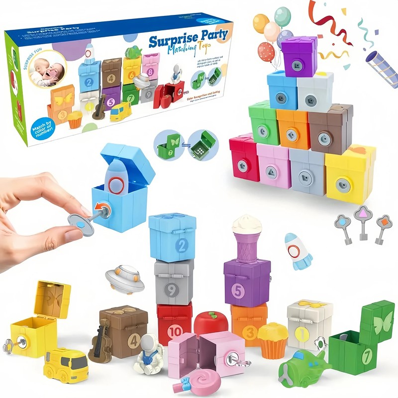 Montessori-Inspired Farm Train Toy for Toddlers – Counting, Matching &