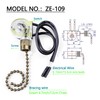 Dotlite 2Pack Ceiling Fan Pull Chain Light Switch Zing Ear