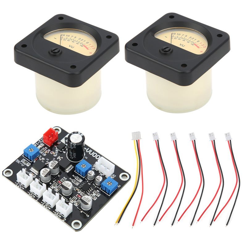 TS-DB45-Q 2Pcs Power Amplifier DB Meter Backlight Audio Level Tester