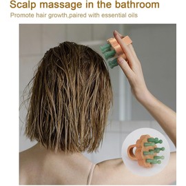 ideayard Scalp Massage Comb Shower Hair Brush Scalp for Hair Growth Massage Relieves Headaches (Aventurine)
