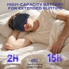 LC-dolida Bluetooth Sleep Mask Headphones for Side Sleeper, Total Blackout