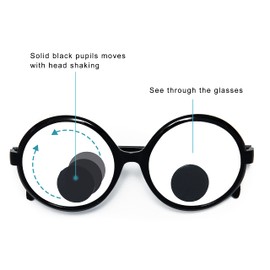 dodococa Funny Eye Glasses Funny Costume Eye Glasses Giant Googly Eyes Glasses Googly Glasses For A Fun Party (1 piece)