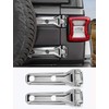 Savadicar 2-Piece Chrome Tailgate Hinge Trim Cover for Jeep Wrangler
