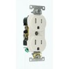 15 Amp Tamper Resistant Duplex Outlet - White