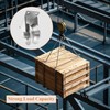 Pulley Wheel Stainless Steel V Groove Plate Casters Heavy Duty