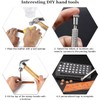 36 Pcs Number and Letter Stamp Punch Set Clay Stamps