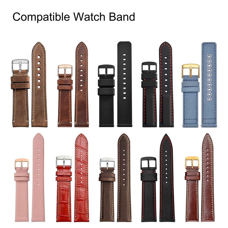 WOCCI 16mm Replacement Buckle for Watch Strap, Small Pin Hole