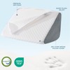 Knee Wedge Pillow 6.3'' for Post-Surgery Recovery-Leg Elevation Support for