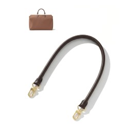 Replacement Leather Straps Fits Speedy Soft 25/30/35 Bags, Length 27.5 Inches, Comfortable Shoulder or Hand Carry Style(Ebene)