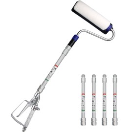 Airless Paint Sprayer Roller Inner Feed for High Pressure Airless Spray Gun with Wand Power Wall Brush Self-Priming Paint Roller 11.8 inch Extension Pole
