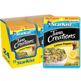 StarKist Tuna Creations Lemon Pepper, 2.6oz Pouch, 24-Pack