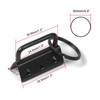 SPEEDWOX 20 Pcs 1.25" Dark Black Key Fob Hardware Set