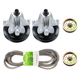 46" Mower Deck Rebuild Kit for Cub Cadet LTX1045 (Excluding 2014), LTX1046 LTX1046VT, includes Spindles 618-04865 618-04636 918-04636, 2 Flat Idler 753-08171 756-04129B, 103" Belt 954-04219 754-04219