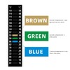 3PCS Aquarium Thermometer Strip 61-122℉(15-50°C), Easy-to-Read Fish Tank Thermometer Stick