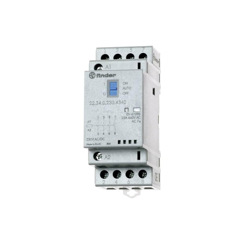 Finder Series 22 – Modular Contactor 4 NA 24 V