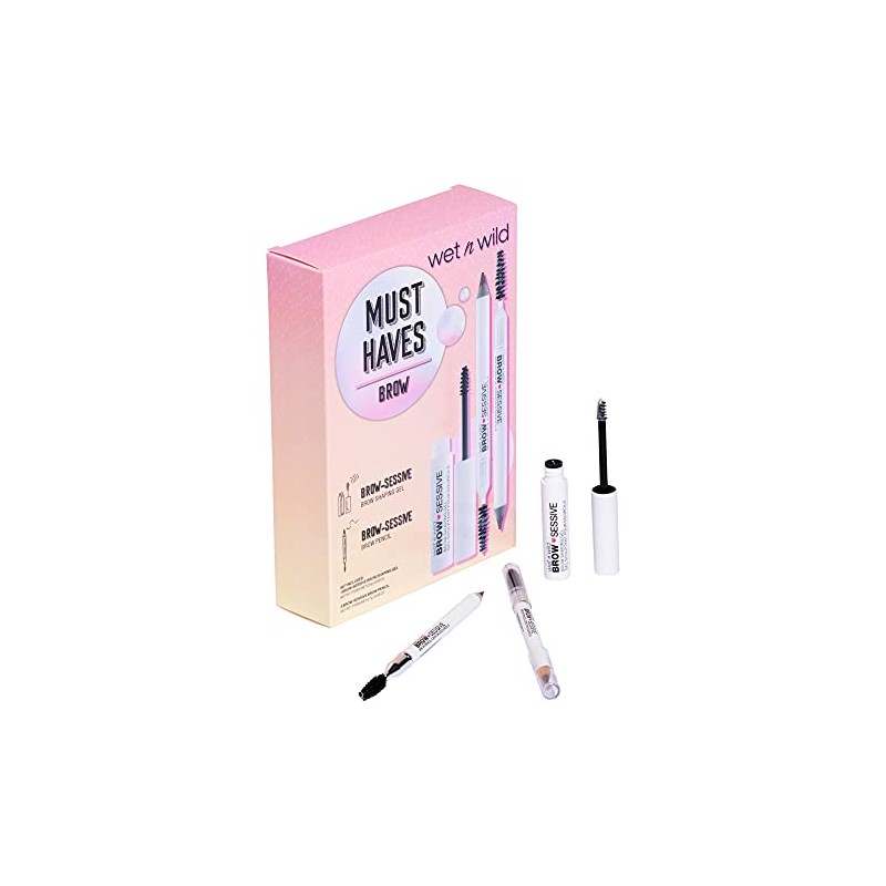 Wet n Wild Kit de cejas imprescindible, lápices de cejas,