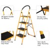4 Step Ladder, Step Stool for Adults with Wide Anti-Slip