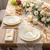 U-QE 60PCS Ivory Plastic Plates for Party – Scalloped Disposable