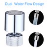 Hibbent Double-Function Tap Aerator for Kitchen/Bath, 360 Degree Rotating Swivel