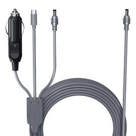 Zinweyton 3 in 1 Starlink Mini Cable 30FT/10M, USB C/Car Charger/DC to DC Power Replacemet Starlink Mini Power Cable Waterproof