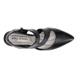 Easy Street Women's Venue Dress Shoe Pump, Black/Gore, 10 Wide