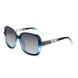 Long Keeper Polarised Sunglasses Womens - Classic Oversized Trendy Ladies Sunglasses with UV Protection Sparkling Large Frame Designer Sunglasses for Women