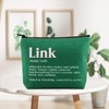 PWHAOO Link Definition Cosmetic Bag Sorority Gift For Her (Link