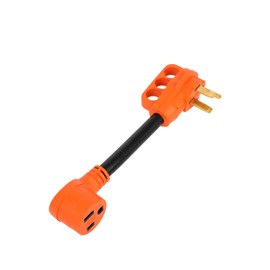 Welder Adapter Cord NEMA 14-50P Male to 6-50R Female welder plug adapter, 50amp 4 prong to 3 prong dryer adapter, Heavy Duty STW 8AWG 250V RV Generator Power Adapter with Grip Handle ETL Listed 12inch