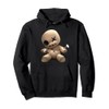 Ghoulish Voodoo Doll with Button Eyes Pullover Hoodie